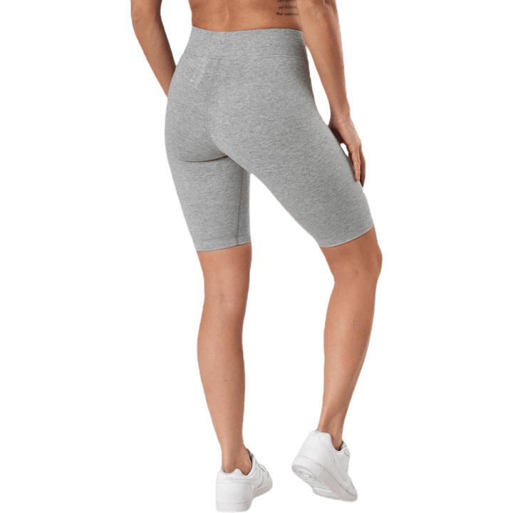 Sportswear Essential Women's Mid-Rise Bike Shorts DK GREY HEATHER/WHITE