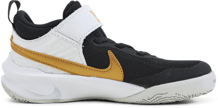 Team Hustle D 10 Små barnesko SORT/METALLISK GULL-VITT-PHOTONSTØV