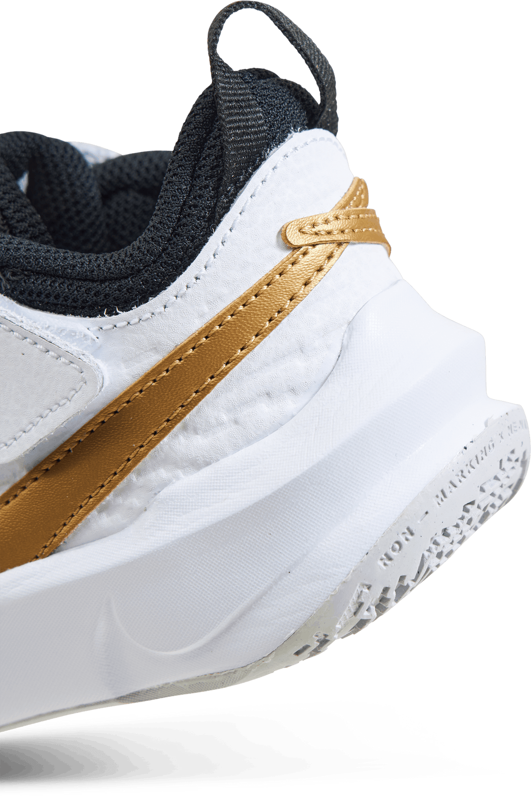 Team Hustle D 10 Små barnesko SORT/METALLISK GULL-VITT-PHOTONSTØV