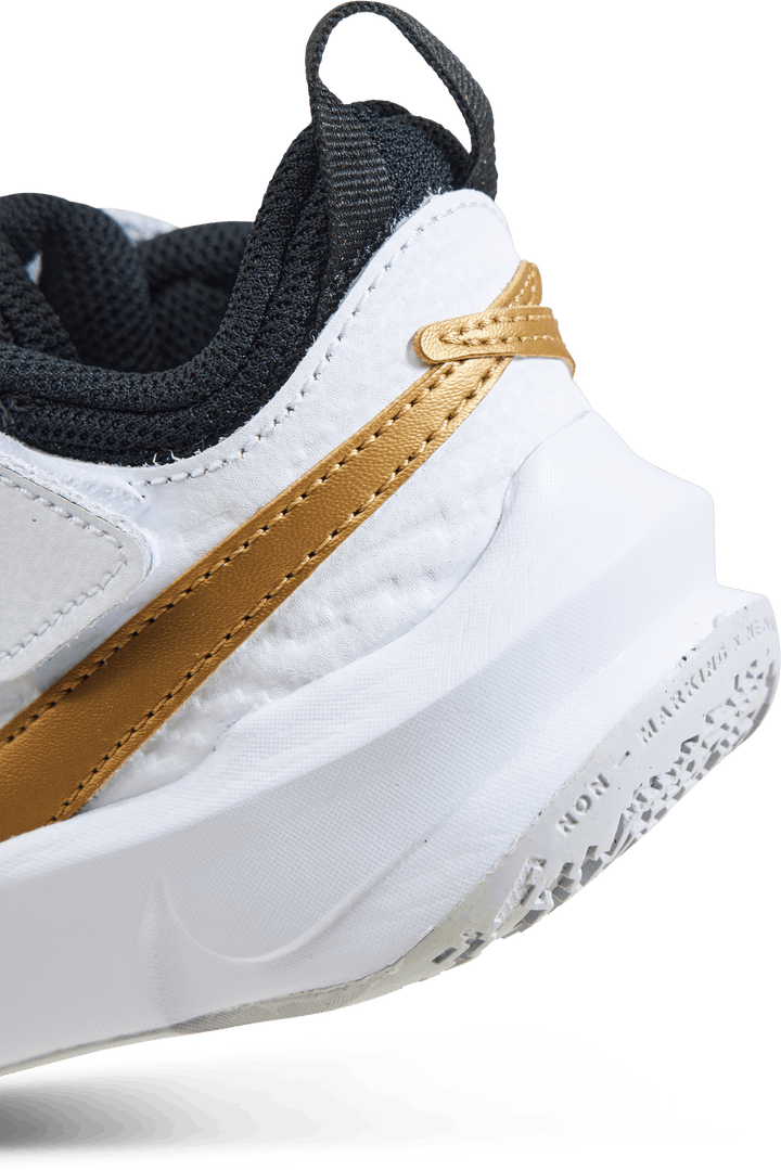 Team Hustle D 10 Små barnesko SORT/METALLISK GULL-VITT-PHOTONSTØV