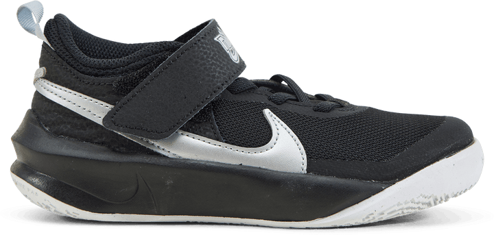 Team Hustle D 10 Little Kids' Shoes BLACK/METALLIC SILVER-VOLT-WHITE