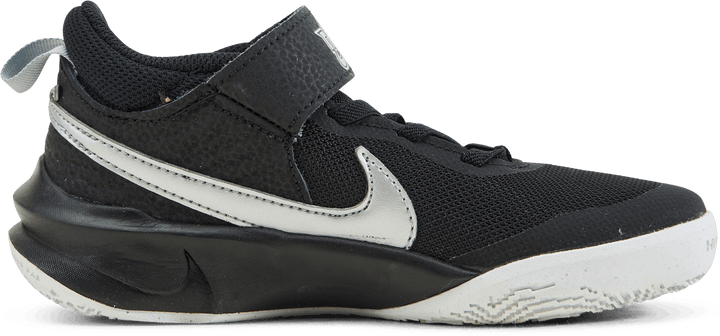 Team Hustle D 10 Little Kids' Shoes BLACK/METALLIC SILVER-VOLT-WHITE