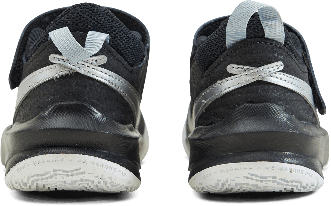 Team Hustle D 10 Little Kids' Shoes BLACK/METALLIC SILVER-VOLT-WHITE