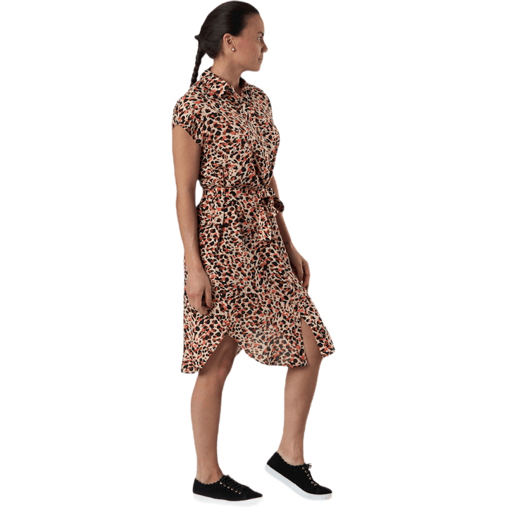 Nya Ss Shirt Kleid Orange