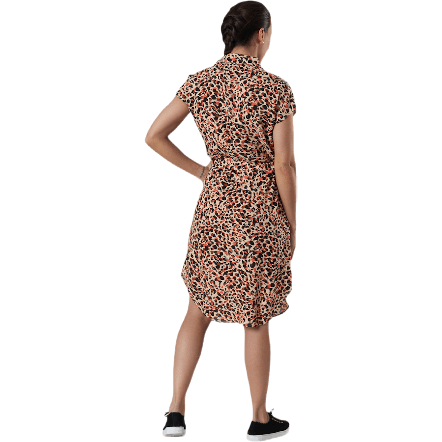 Nya Ss Shirt Kleid Orange