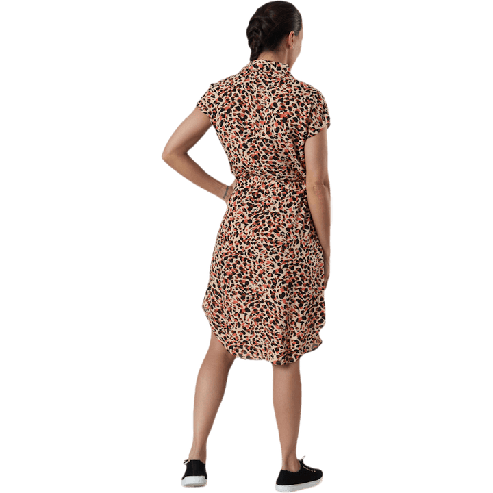 Nya Ss Shirt Kleid Orange