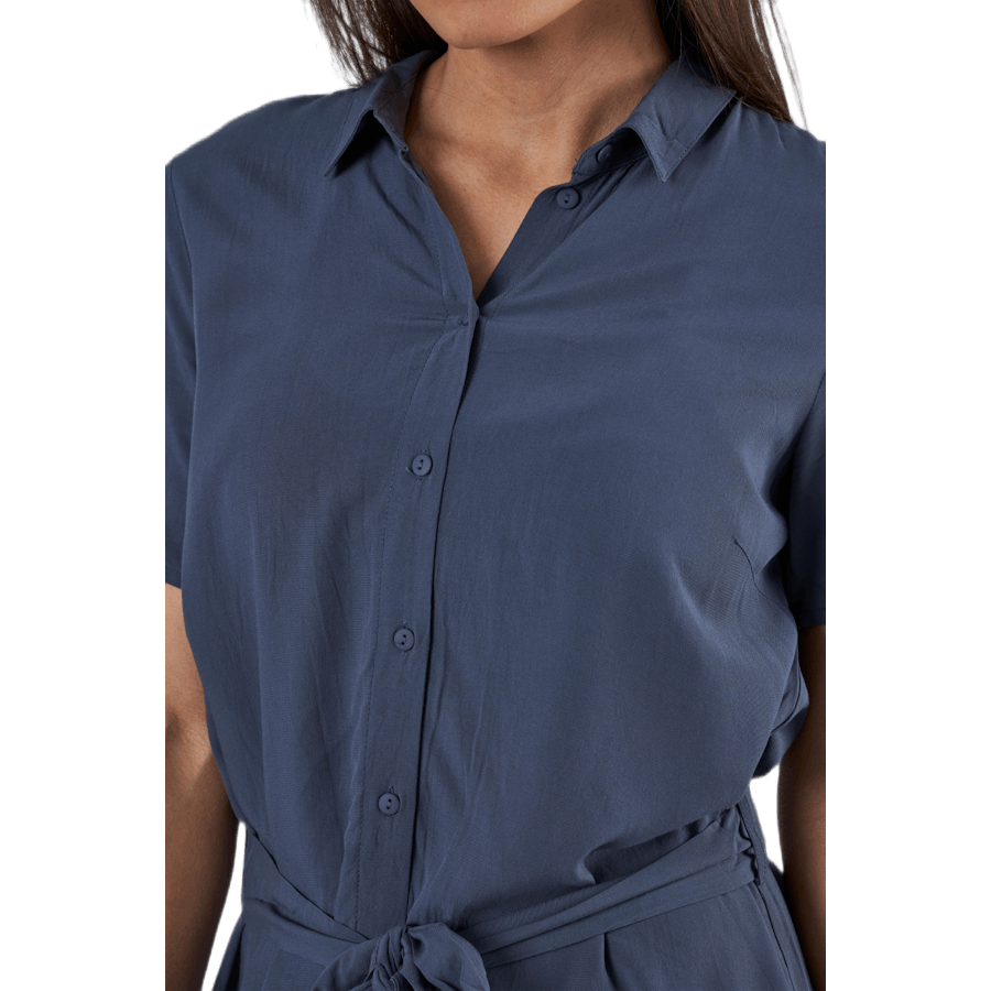 Cecilie Ss lang kjole blå