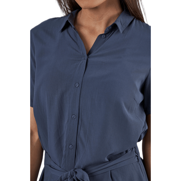 Cecilie Ss lang kjole blå