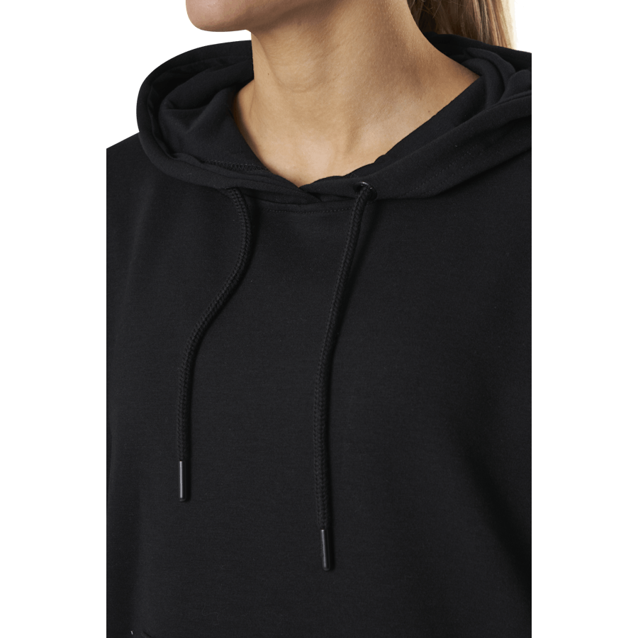 Joy L/S Cappuccio Oversize Swt Nero