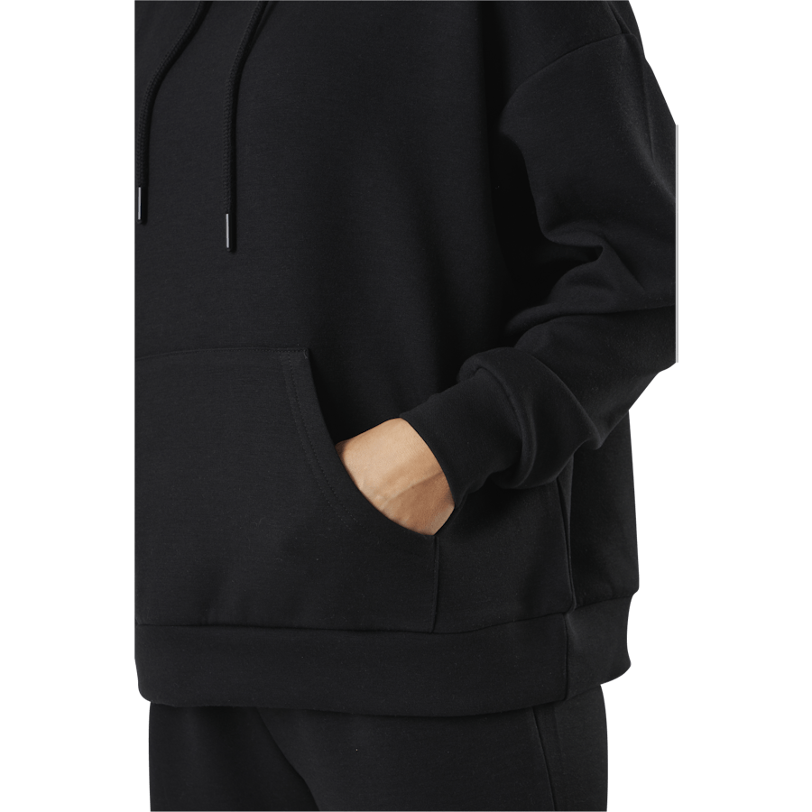 Joy L/S Cappuccio Oversize Swt Nero
