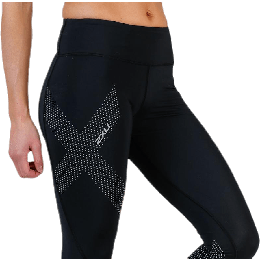 Mid-Rise Compression Tights Sort/Grå
