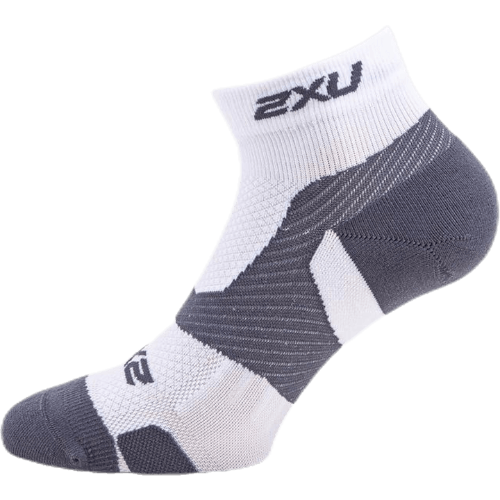 Vectr LightCush 1/4 Crew-sokk hvit/grå