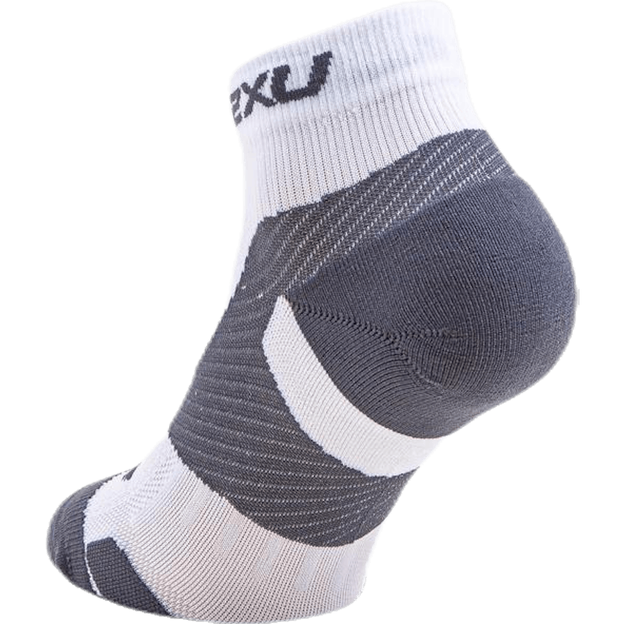 Vectr LightCush 1/4 Crew-sokk hvit/grå