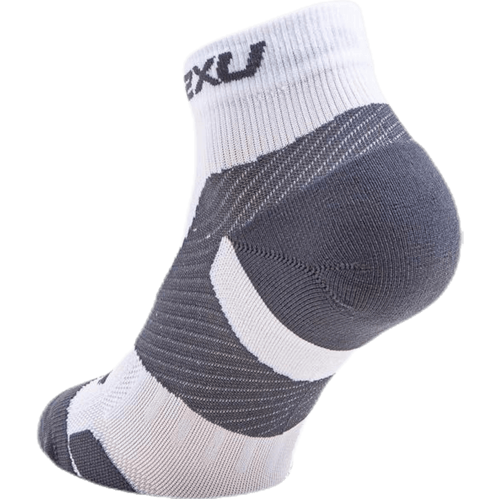 Vectr LightCush 1/4 Crew-sokk hvit/grå