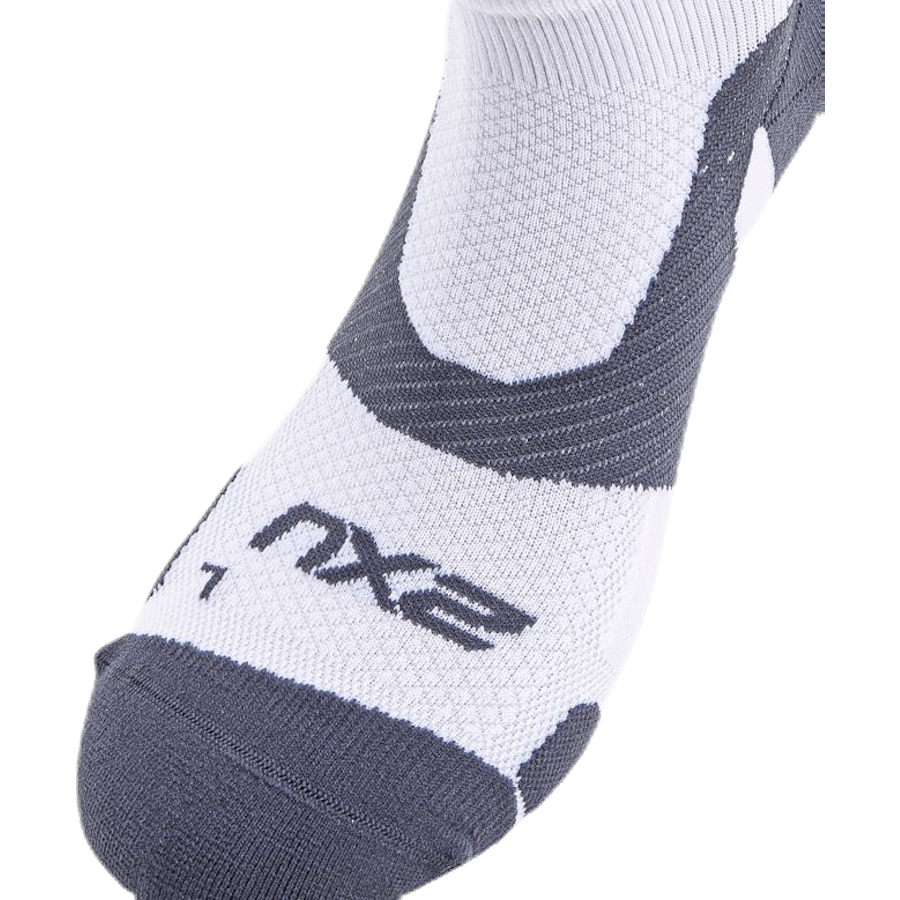 Vectr LightCush 1/4 Crew-sokk hvit/grå