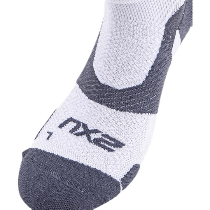 Vectr LightCush 1/4 Crew-sokk hvit/grå