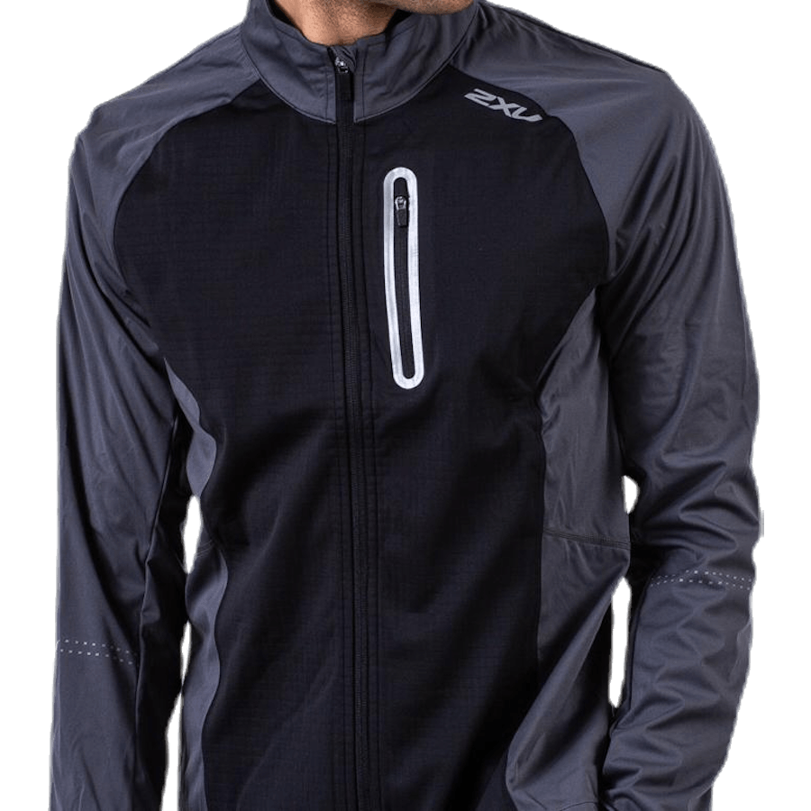 Veste coupe-vent à membrane noire/grise