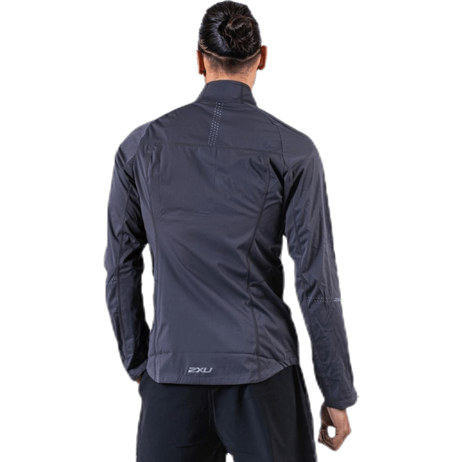 Veste coupe-vent à membrane noire/grise