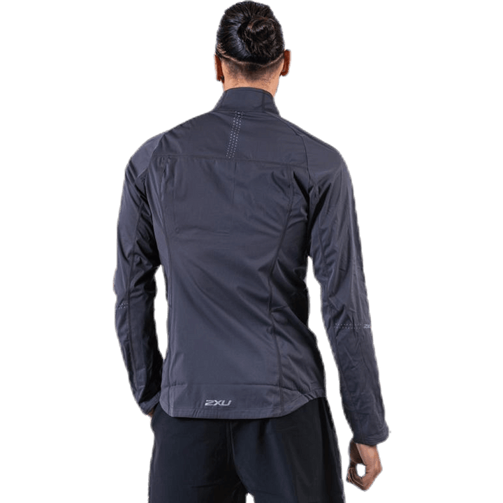 Veste coupe-vent à membrane noire/grise