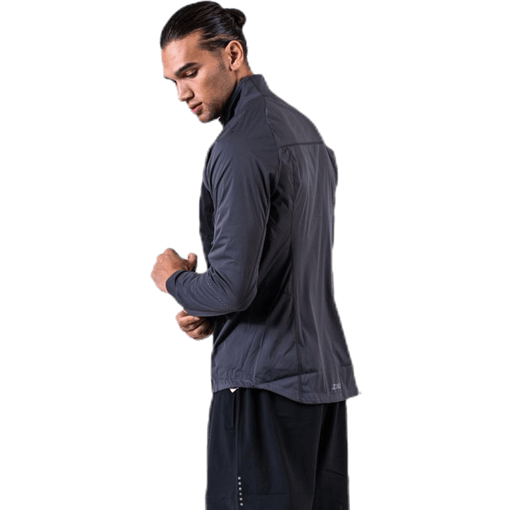 Veste coupe-vent à membrane noire/grise