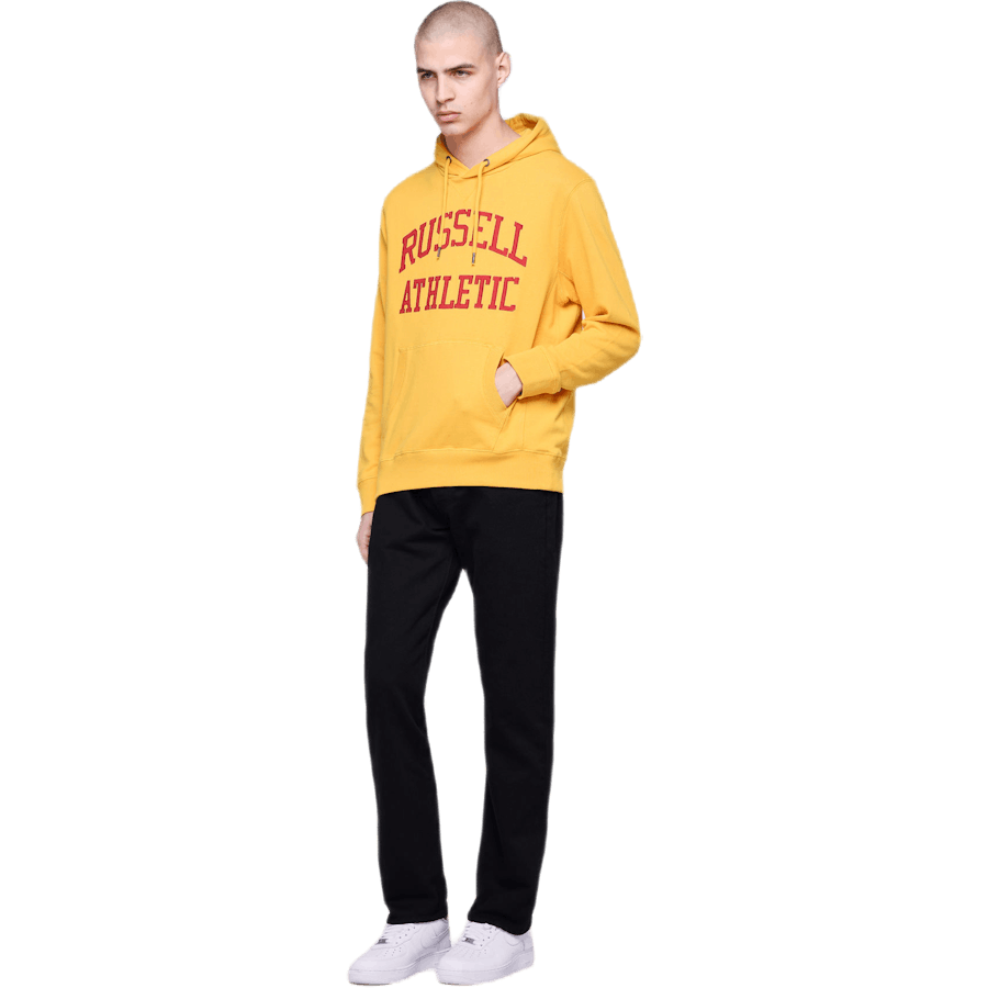 Ikonischer Twill-Kapuzenpullover Gelb