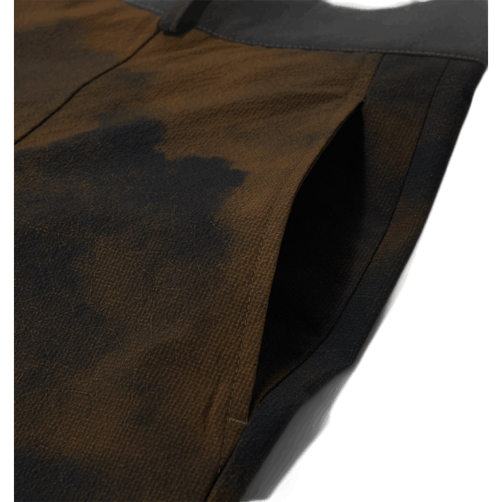 Pantaloni con stampa terrain marrone