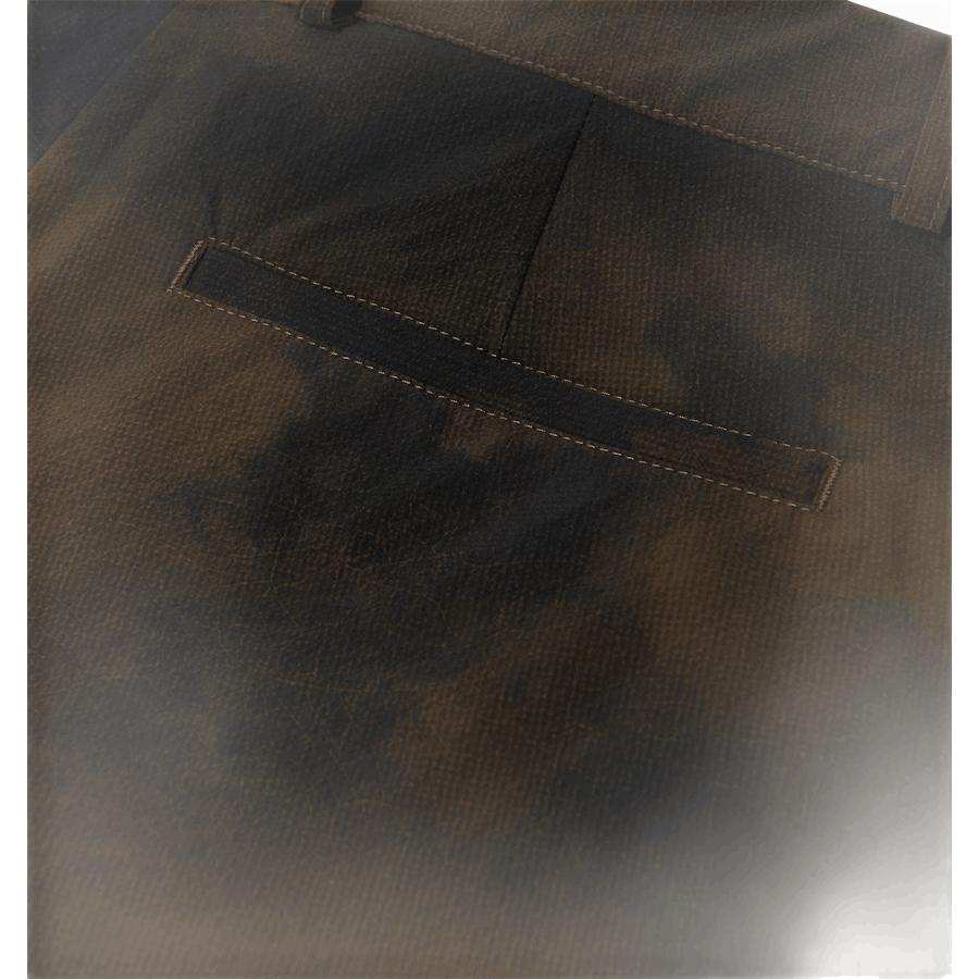 Pantaloni con stampa terrain marrone