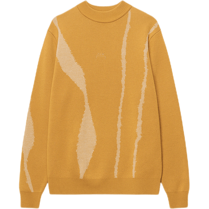 Maglione Terrain in maglia jacquard giallo