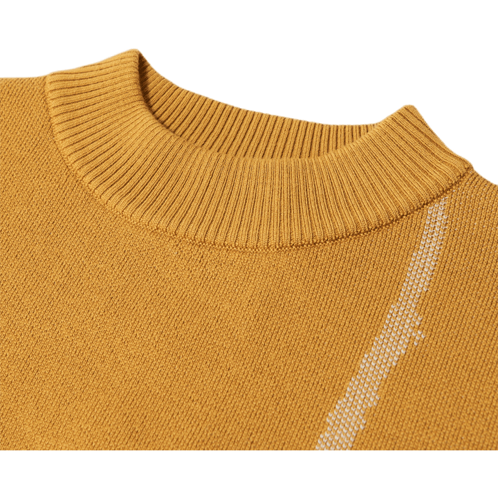 Maglione Terrain in maglia jacquard giallo