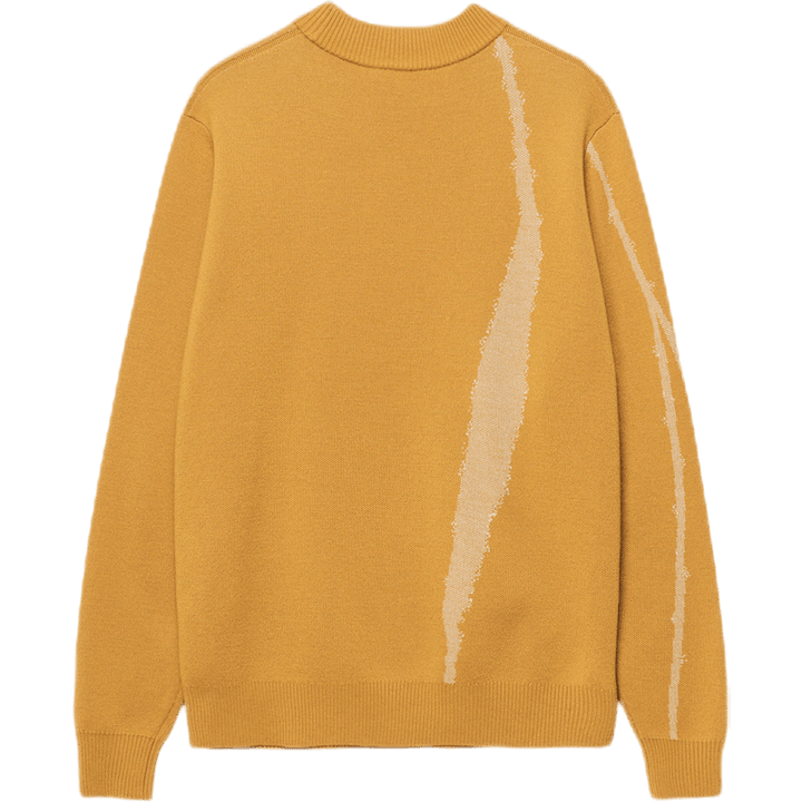 Maglione Terrain in maglia jacquard giallo