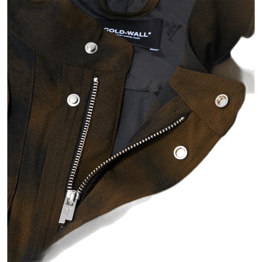 Parka con stampa Terrain Marrone