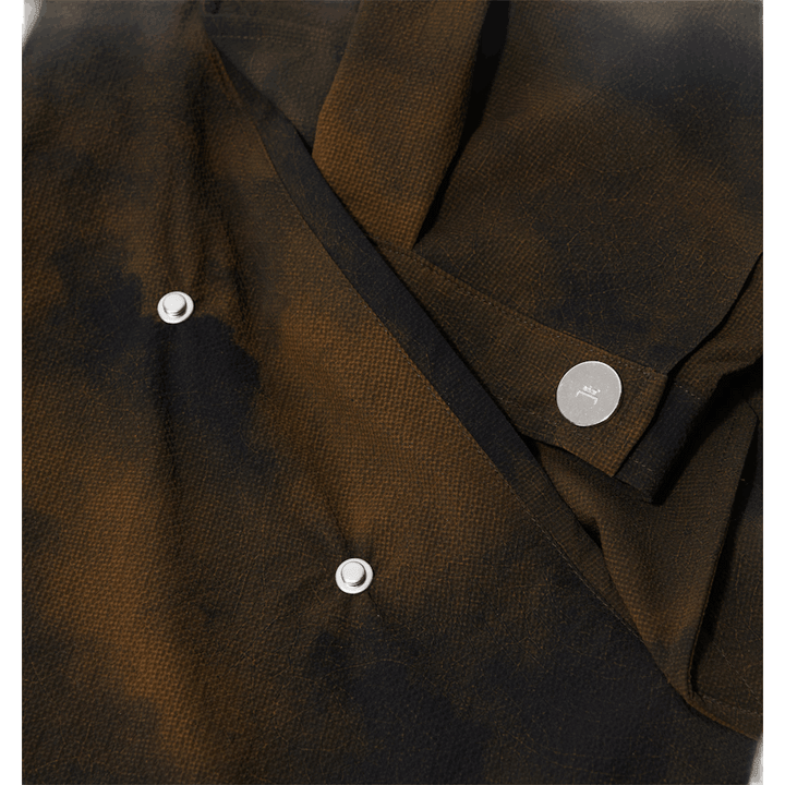 Parka con stampa Terrain Marrone