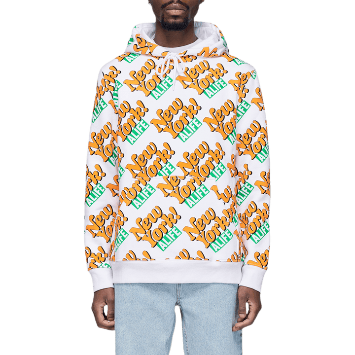 Allover-Pullover Weiß