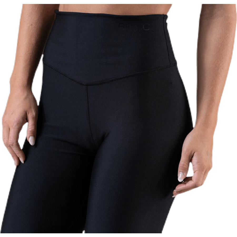 Schmeichelhafte Strumpfhose mit hoher Taille Schwarz