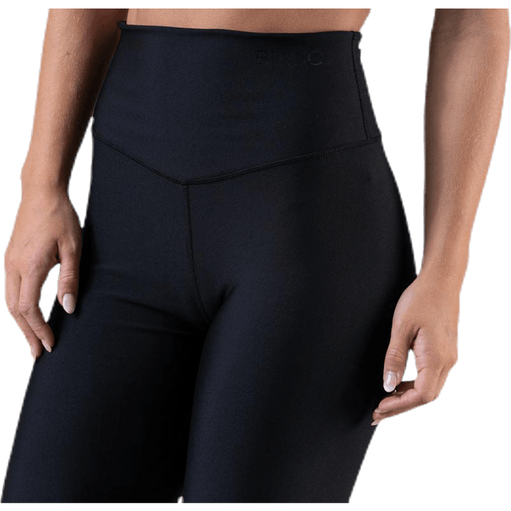 Schmeichelhafte Strumpfhose mit hoher Taille Schwarz