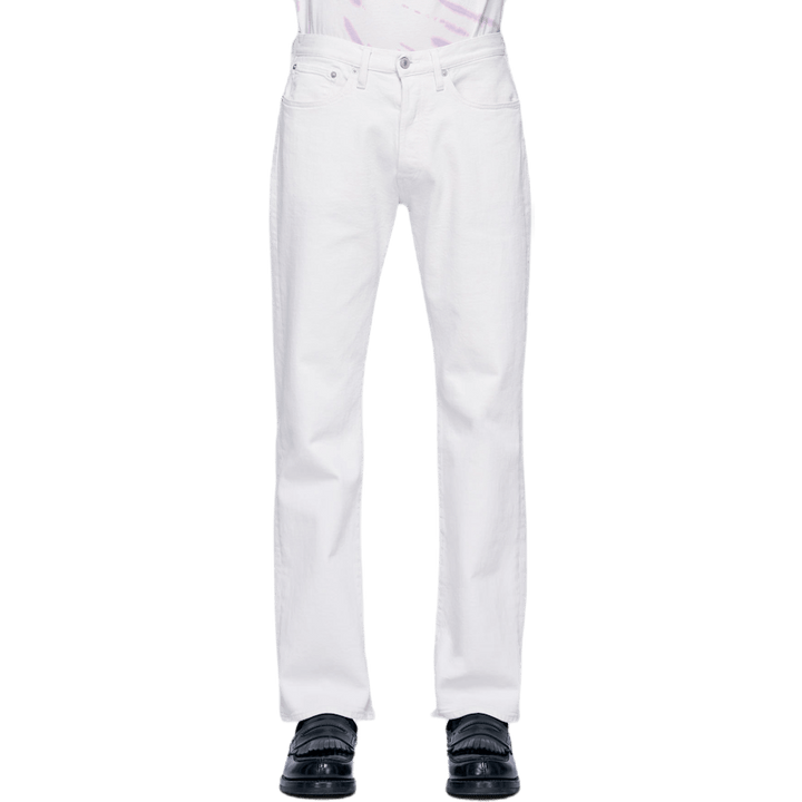 Proste jeansy z 5 kieszeniami, białe