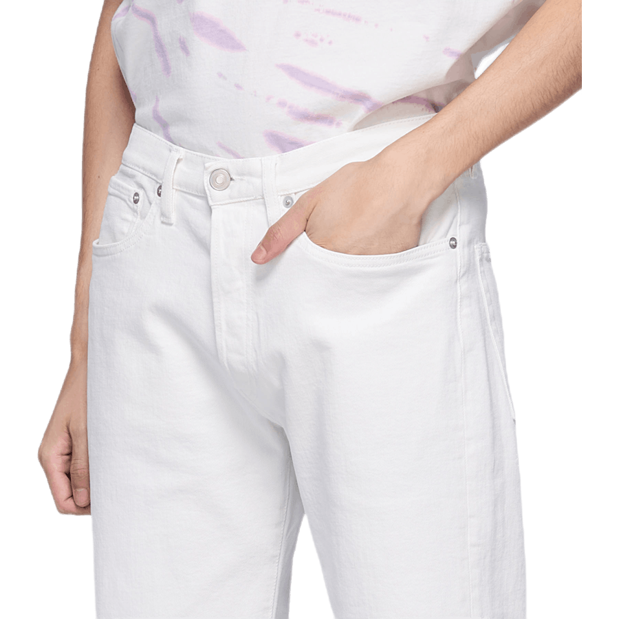 Proste jeansy z 5 kieszeniami, białe