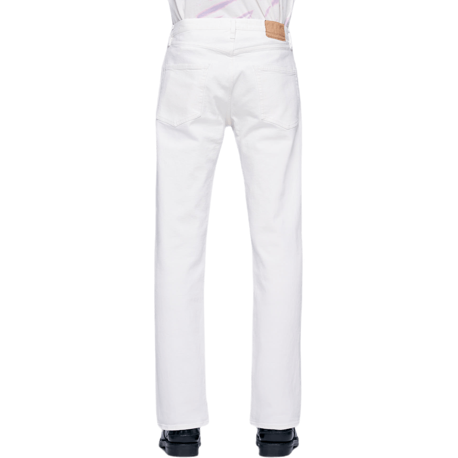 Proste jeansy z 5 kieszeniami, białe
