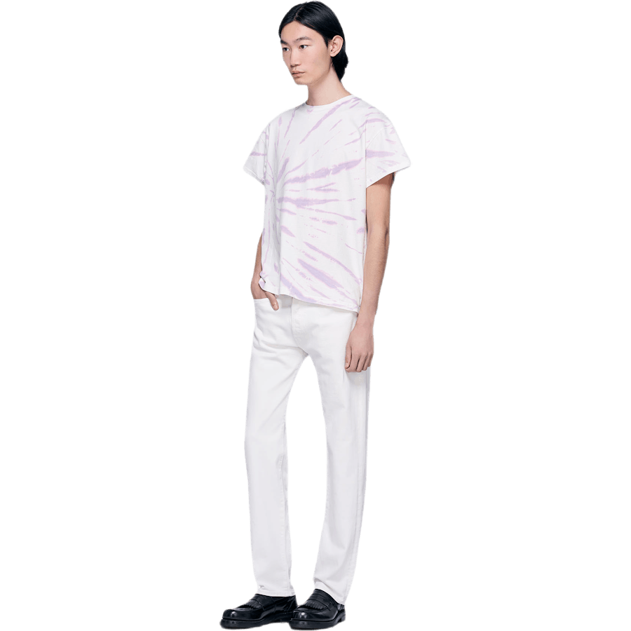 Proste jeansy z 5 kieszeniami, białe