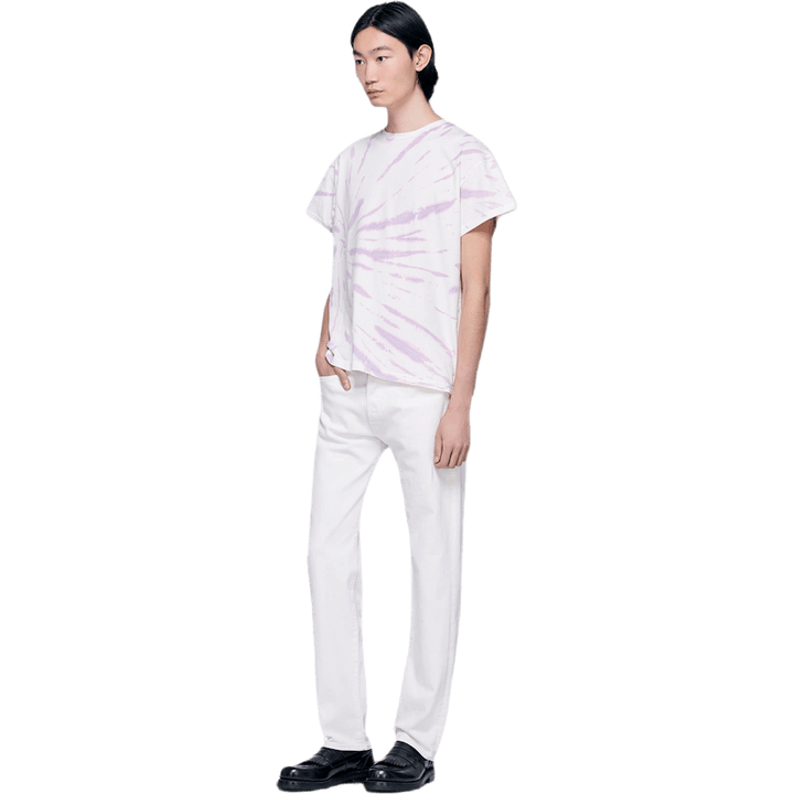 Proste jeansy z 5 kieszeniami, białe