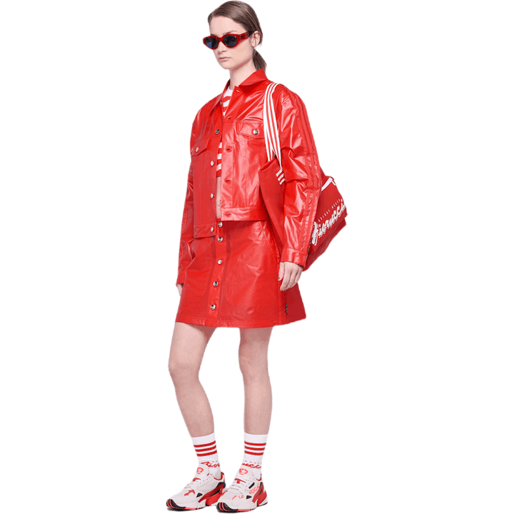 X Fiorucci Kiss Jacke Rot