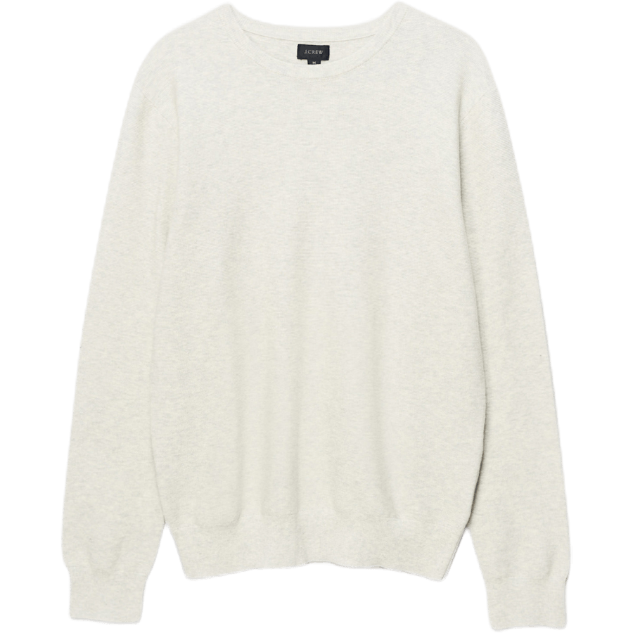 Pull ras du cou en coton gris Gar