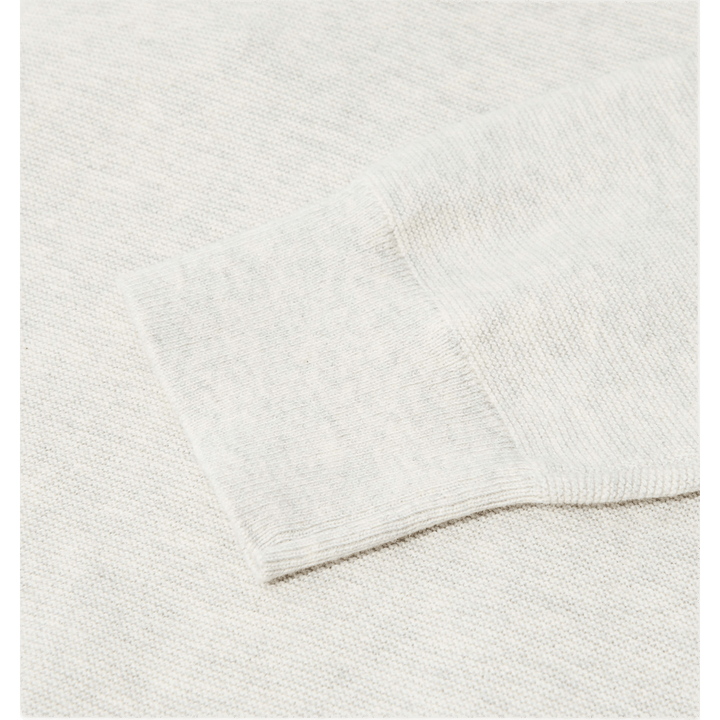 Pull ras du cou en coton gris Gar