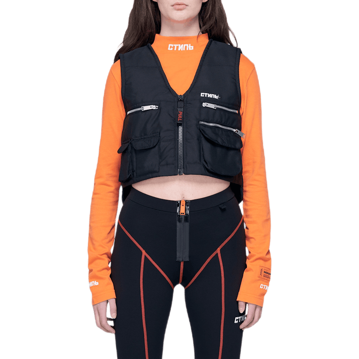 Multipockets Vest Fire Black