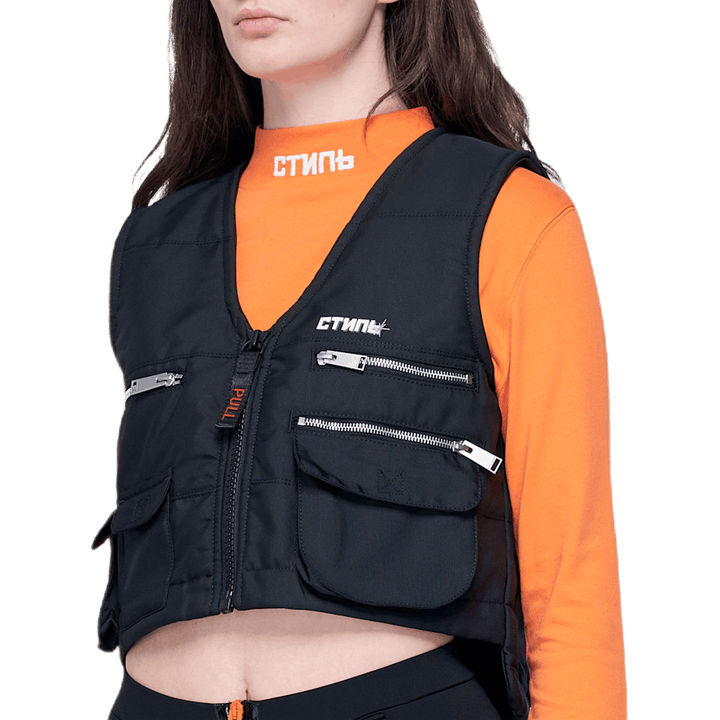 Multipockets Vest Fire Black