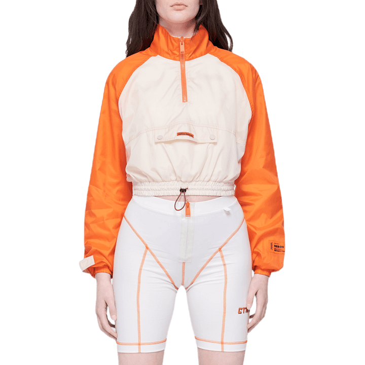 Crop Windbreaker Khaki