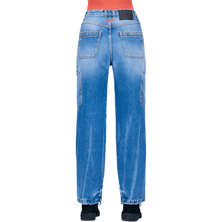 Baggy 5-Taschen Jeans Blau