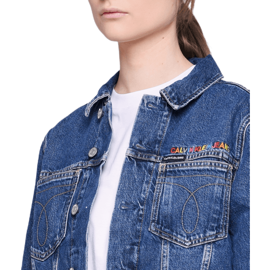 Omega Embroidered Trucker Gray