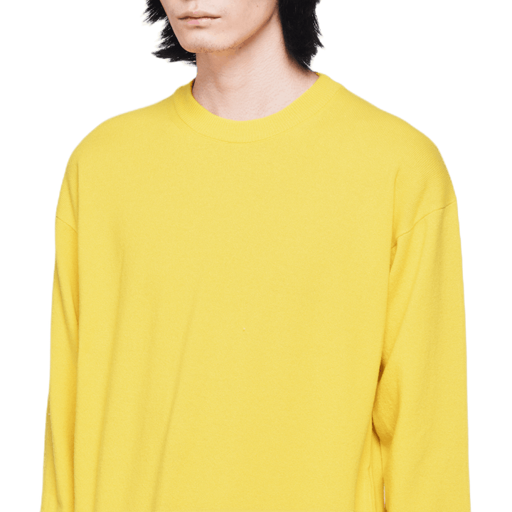 Sweater met ronde hals Geel