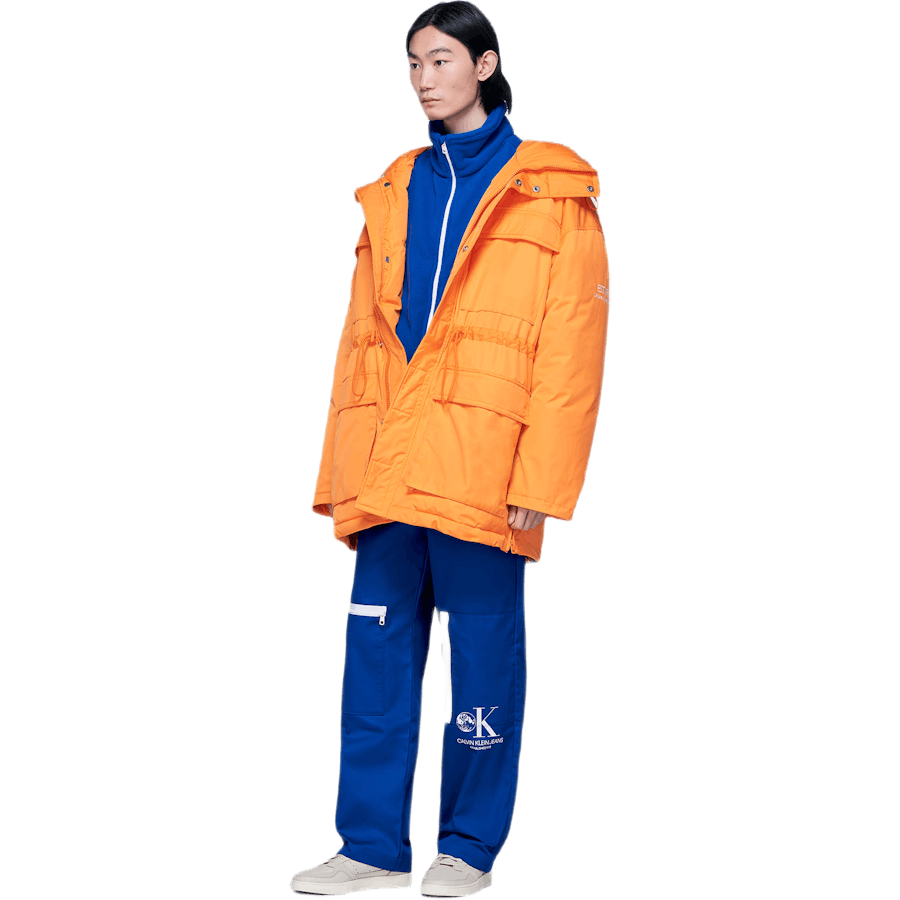 Grafische Parka Oranje